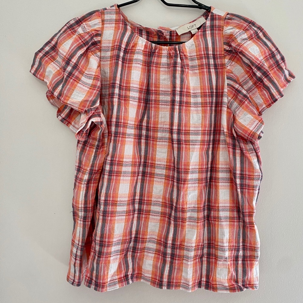 Plaid blouse